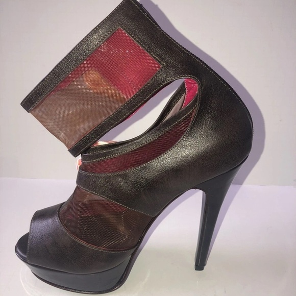SIMON-HARTMAN London Women’s Heels Size EU 37 Brown Leather Stilettos Italy, - Picture 4 of 13